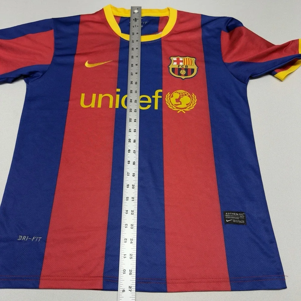 2010-11 Nike Barcelona FCB Soccer Kit Jersey Small S Futbol‎ Soccer Authentic